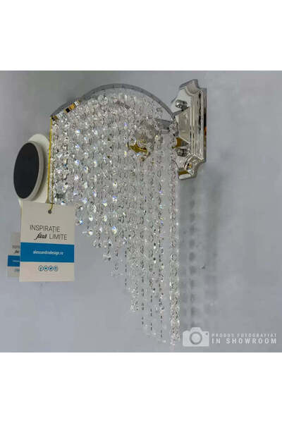 iTin Aplică Cristal Ander 1x E14 Crom Lucios