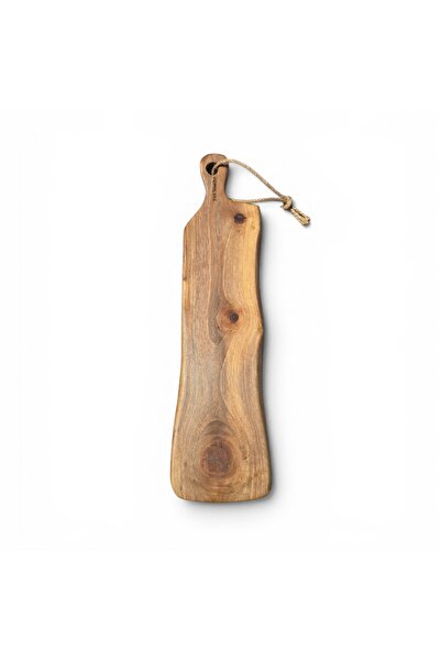 F&S WoodArt لوح عرض بتصميم طبيعي من خشب الجوز مقاس 47 × 11 سم |   لوح تقطيع ا...