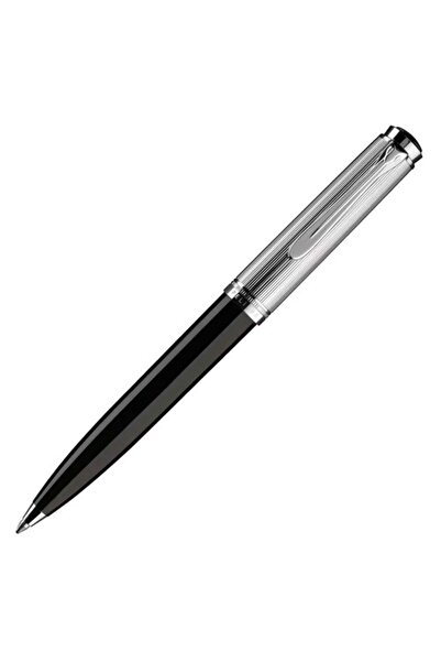 Pelikan قلم حبر جاف K420 باللون الأسود والفضي