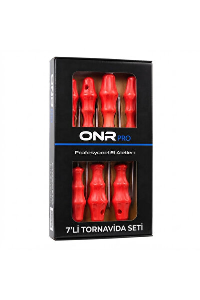 Prefix Yapı ONR Pro 7'li Tornavida Seti Düz ve Yıldız Ergonomik Saplı Ev Atöl...
