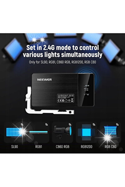 NEEWER Lampă LED tip panou RGB 12W 2500-10000K cu suport reglabil
