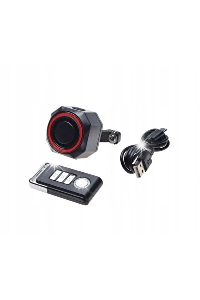 WME Lampă de bicicletă pentru scuter, spate, cu alarmă, 4 în 1, impermeabilă,...
