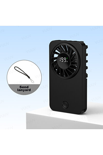 Choice مروحة محمولة صغيرة سوداء من VUUV، مروحة هواء محمولة بشحن سريع عبر USB،...