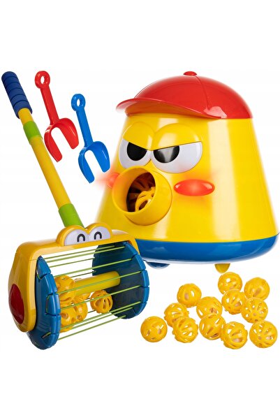 KRUZZEL Lansator de mingi pentru copii, Aspirator de mingi, Joc de prins mingi