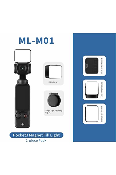 choice2 Single lamp set KVANNO WL-M01 Mini LED Magnetic Fill Light For DJI Os...