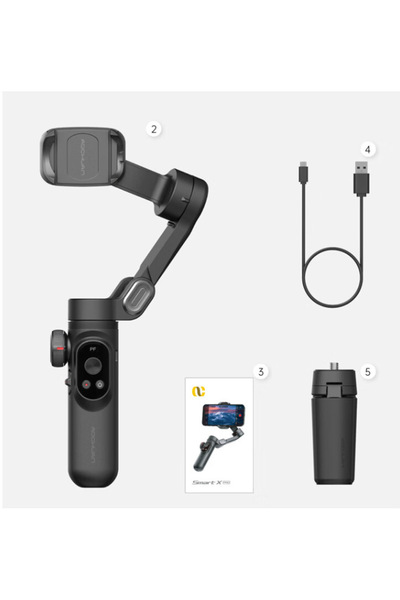 choice2 VIKEFON X Pro Folding Handheld Gimbal Smart XE 3-Axis Phone Gimbal St...