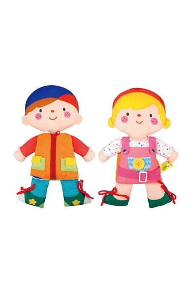 K’s Kids Păpușă de îmbrăcat cu două fețe - Îmbunătățește abilitățile copilului