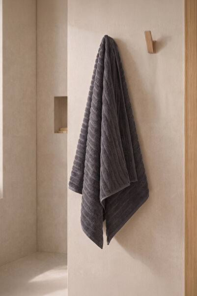 TEOHOMELİNENS Phaselis Bath Towel, Set of 2, 100% Cotton, 70X140 Cm, 670 Gsm