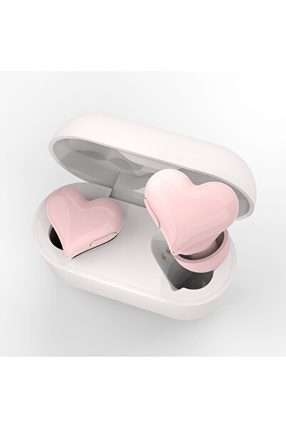 Choice3 Pink AQ10-Cute heart-shaped wireless headphones-the favorite fashiona...