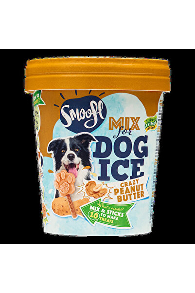 SMOOFL Peanut Butter Mix for Dog Ice with 10pcs Chew Sticks - 105G