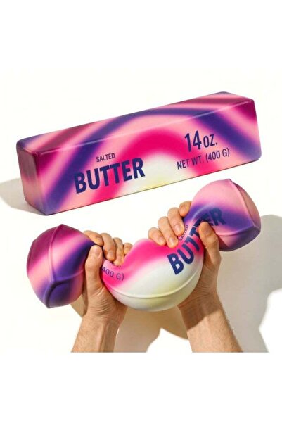 REZZOSS Realistic Stick of Butter Squishy Toy – 14oz (400g) Slow-Rise Salted ...