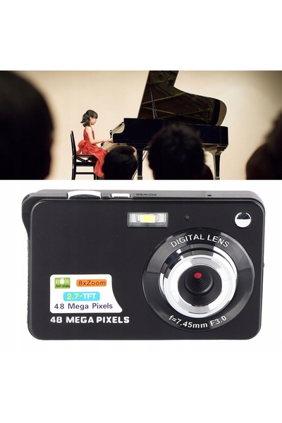 NO BRAND Cameră Digitală 4K 48MP Zoom 8X HD 128GB Impermeabilă Set
