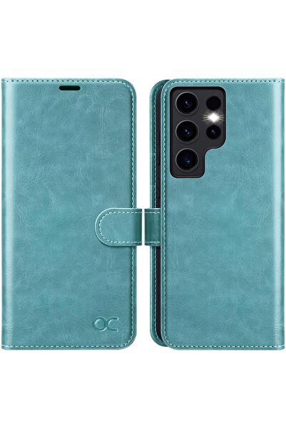 NO BRAND Ocase Husă din piele tip carte pentru Samsung Galaxy S24 Ultra RFID ...