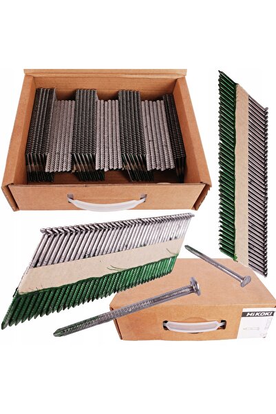 HiKOKI - Hitachi HIKOKI 753612 CUIȚI 55mm 34 DE GRADE CU INEL ZINCATE 3000 BU...
