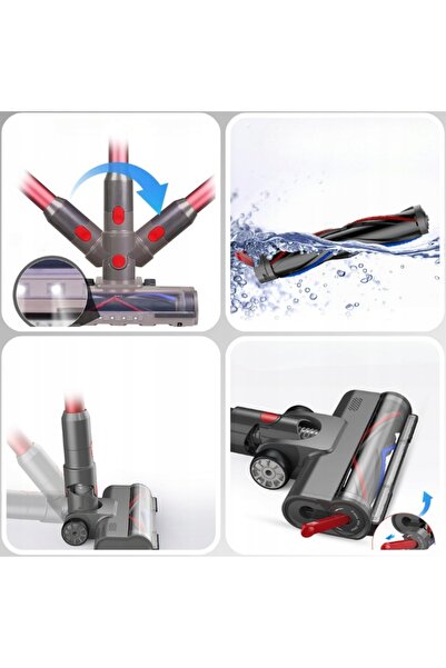 NO BRAND Perie electrică cu LED Turbo pentru aspirator Dyson V7 V8 V10 V11 V15