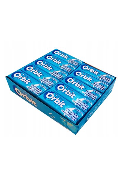 NO BRAND Gumă Orbit Peppermint, pastile acoperite cu glazură, 14 g, 30 bucăți