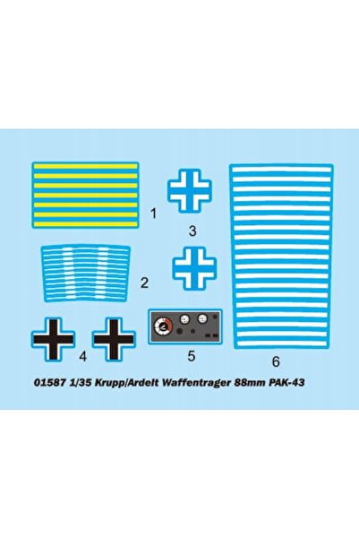 NO BRAND TRUMPETER 01587 1:35 Krupp/Ardel Waffentrager 88mm Kit de model de a...