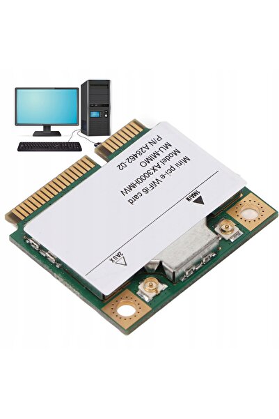 NO BRAND Ax3000Hmw Mini PCI-E WiFi 6 2.4GHz 5GHz 3000Gbps 802.11Ax/Ac Placă d...