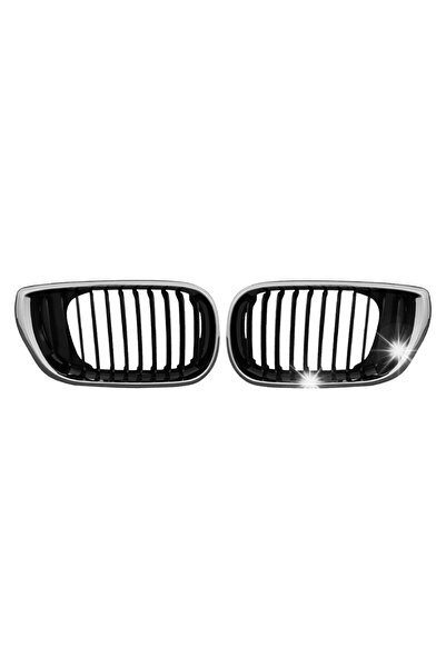 Mhmarket42 Nerki Grill BMW E46 M3 Negru Lucios Set Stânga + Dreapta