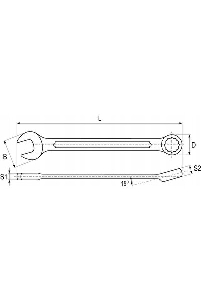 NO BRAND Cheie fixă 46mm Yt-00764