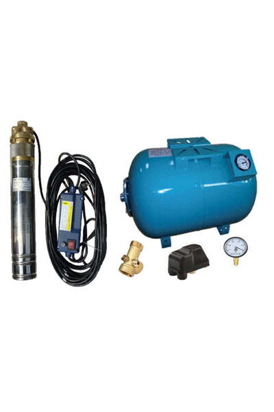 topstrong.ro Kit complet sistem hidrofor, pompă submersibilă Maxima SKM 100/1...