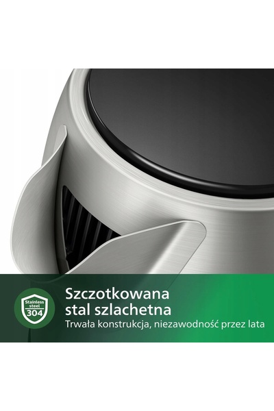 NO BRAND Fierbător electric 1.7 L 2200 W Oțel inoxidabil Filtru anti-calcar LED