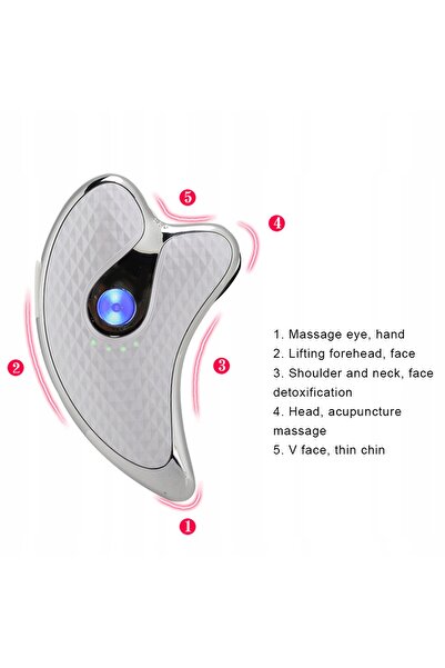 NO BRAND Aparat de masaj facial Gua Sha cu microcurent