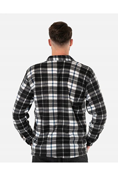 NO BRAND Cămașă mare, călduroasă, căptușită cu fleece, pentru bărbați, 222-04...