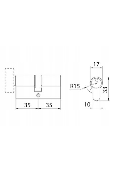 NO BRAND Set de inserții Wilka 1400+1405 35g/35 Alamă