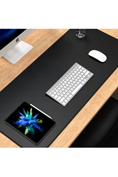 NO BRAND Covoraș de birou XXL mare pentru mouse și tastatură, negru, 120x60 cm