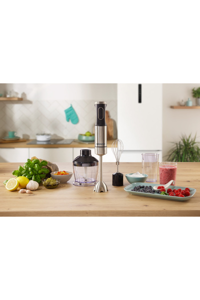 NO BRAND Gorenje Hbx1000Eb Blender de mână 1000W Funcție Turbo Recipient de 0.6L