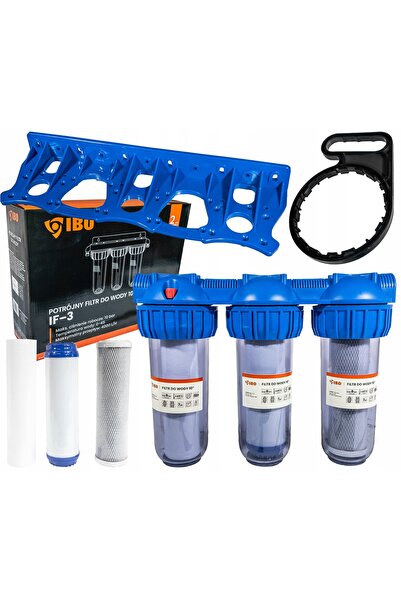 iborstore FILTRU DE APĂ PRE-FILTRARE CARCASĂ FI 1'' GW ÎN 3 ETAPE + SET DE CA...