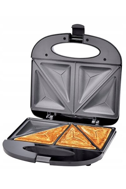 NO BRAND Prăjitor de pâine tip sandwich din titan T2, negru, 1000 W
