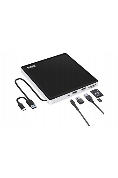 NO BRAND Unitate externă CD/DVD USB 3.0 Ct10, USB-C 3.0, cu funcție de scriere