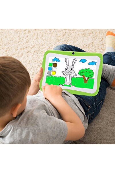 NO BRAND Tabletă pentru copii 7 inch Jocuri educative Verde 3+32GB