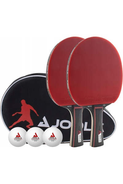 NO BRAND SET RACHETE TENIS DE MASĂ 2 RACHETE + 3 MINGI + HUSĂ