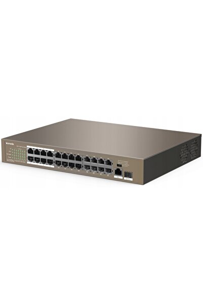 NO BRAND Switch Tenda TEF1126P-24-250W - 24x PoE, 1x Uplink, 1x combo SFP/RJ45