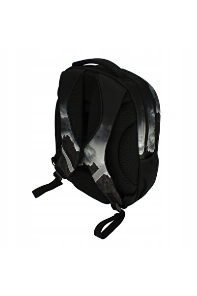 NO BRAND Starpak Ghiozdan școlar cu multiple compartimente, negru, 25 L, cu e...