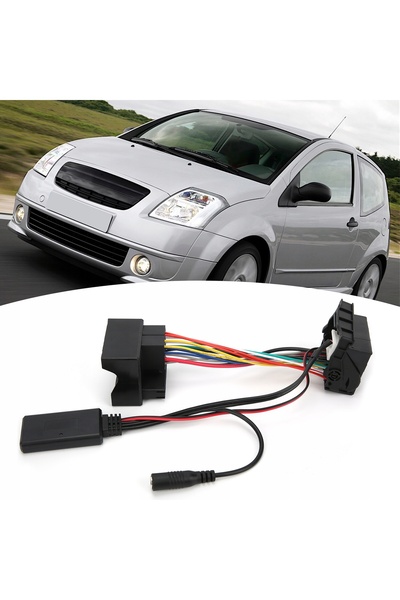 NO BRAND Adaptor Bluetooth Cablu Aux-In Stereo 12 pini + Microfon Înlocuitor ...