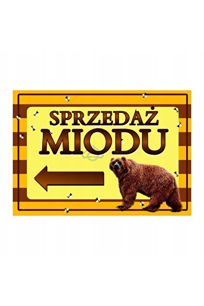 NO BRAND Panou informativ mare Miere din miereștele noastre proprii Design Tn12D