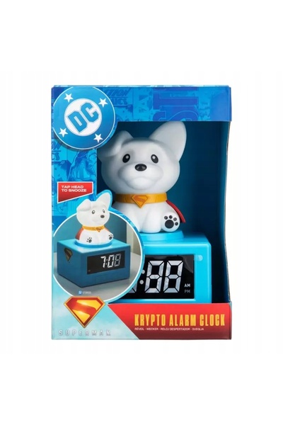 NO BRAND Lampă 3D cu ceas deșteptător Superman Krypto