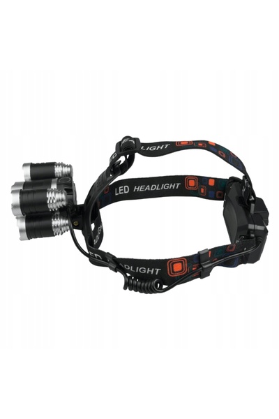 NO BRAND Lanternă frontală LED 200lm, cu acumulator, 5 moduri de funcționare ...