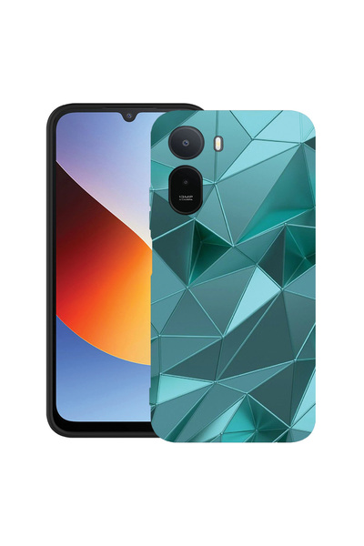 bestcase ®   Husă TPU Ultra Subțire pentru Xiaomi Redmi A7 Pro, Mozaic Verde,...