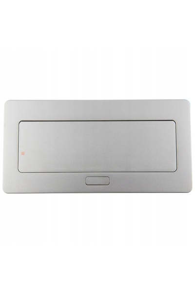 GTV Prelungitor de birou SOFT, din aluminiu, cu 3 prize, argintiu