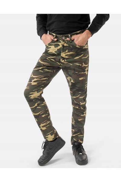 NO BRAND Pantaloni călduroși căptușiți cu fleece, de camuflaj, groși, de iarn...