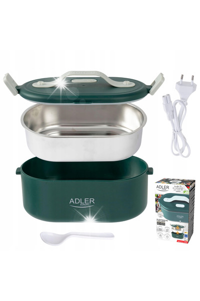 adler Cutie de prânz electrică, recipient termic pentru alimente, cutie de pr...