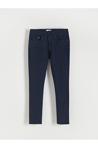 NO BRAND Blugi negri din bumbac, cu buzunare, stil tub, super slim, mărimea S