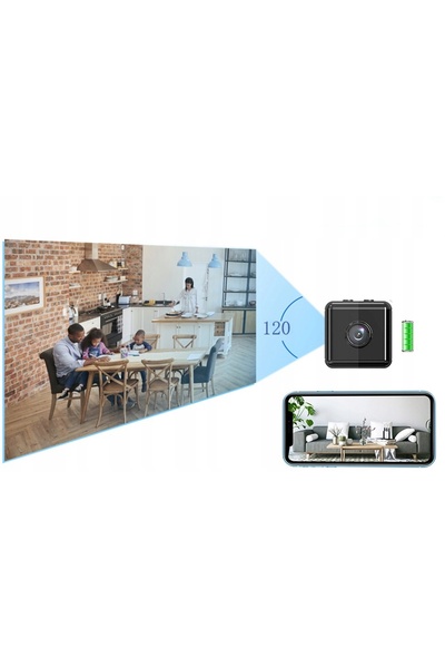 NO BRAND Mini cameră de supraveghere Full HD 1080p WLAN WiFi