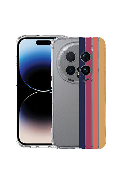 bestcase ®   Αντικραδασμική Θήκη Husa για Honor Magic 8 Pro, Ρετρό Γραμμές, 3...