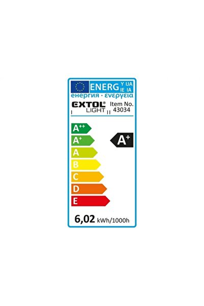 NO BRAND Lanterna multifuncțională Extol Light 8000 Lm din aluminiu
